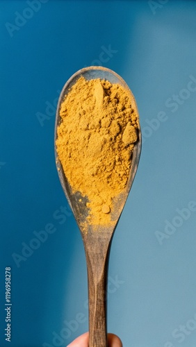 powder in a spoon