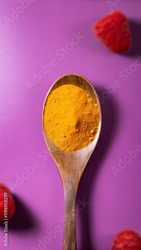 powder in a spoon