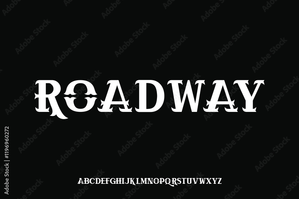 Obraz premium Display alphabet font vector design suitable for headline, poster, logo, magazine and many more