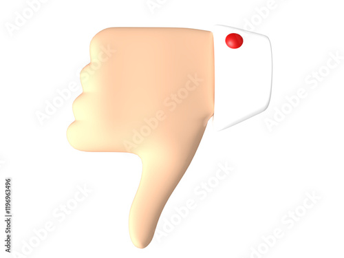 Unlike button 3D no background