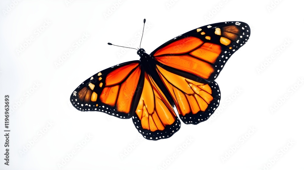 Fototapeta premium butterfly on a white background