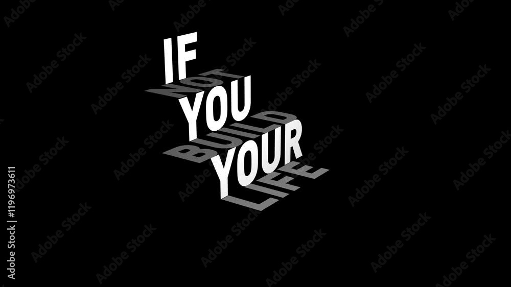 A black and white typography motivational animation with smooth letters typing and inspiring text. A black and white typography motivational animation with smooth letters typing and inspiring text.
