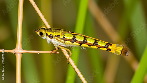 Wild green Chinese barb (Barbodes semifasciolatus) photo