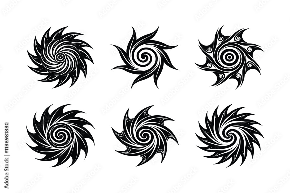 Obraz premium tribal tattoo design elements