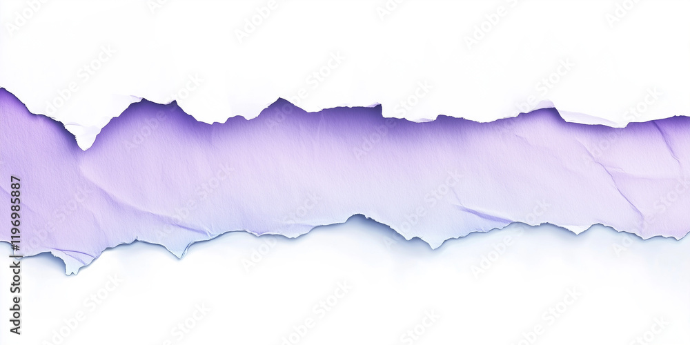 light purple paper edge ripped torn white flat background isolated light purple paper edge ripped torn white flat background isolated