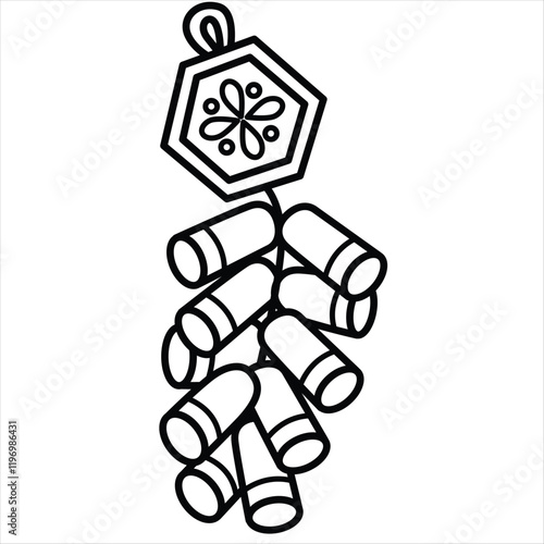 a vector of Chinese firecracker 