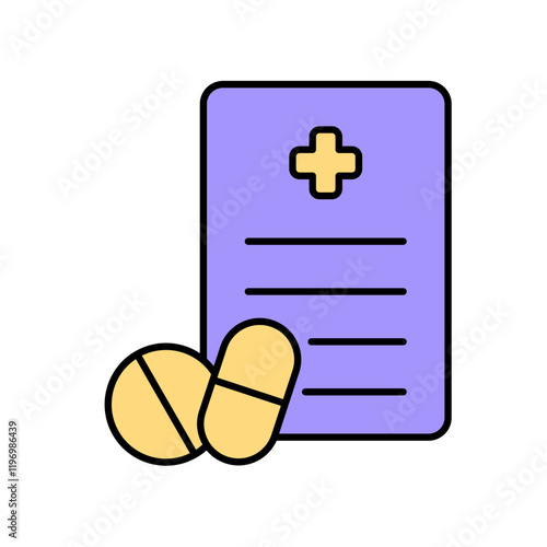 Icon a PRESCRIPTION, isolated against a clean background.