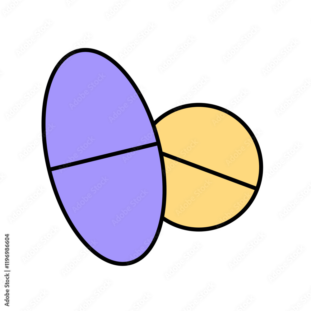 Icon a PILLS, isolated against a clean background. Icon a PILLS, isolated against a clean background.