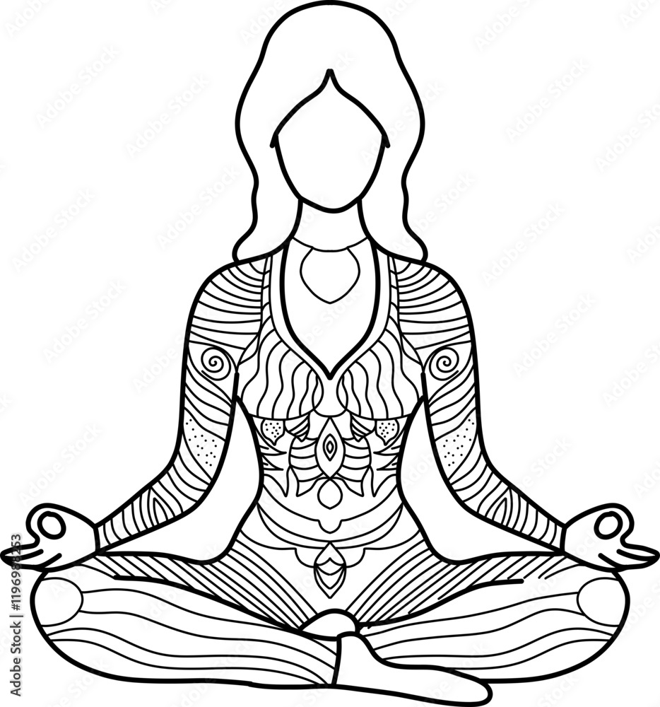 Meditative person Meditative person