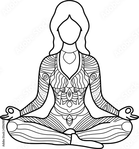 Meditative person