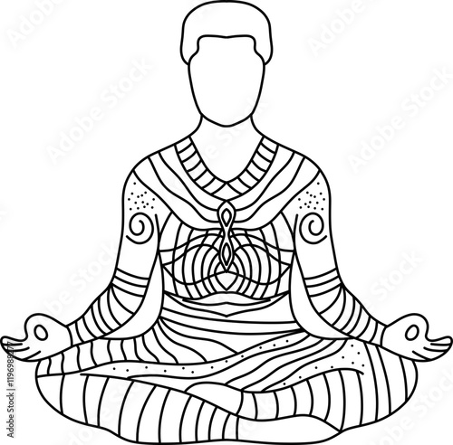 Meditative person