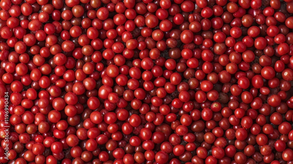 Fresh cherry tomatoes in a closeup view Fresh cherry tomatoes in a closeup view