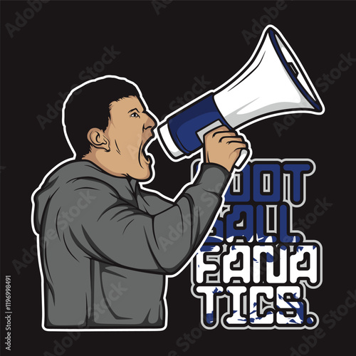 Football Fanatics Vector Design 