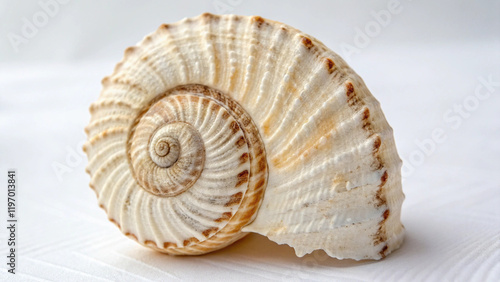 shell on a white background