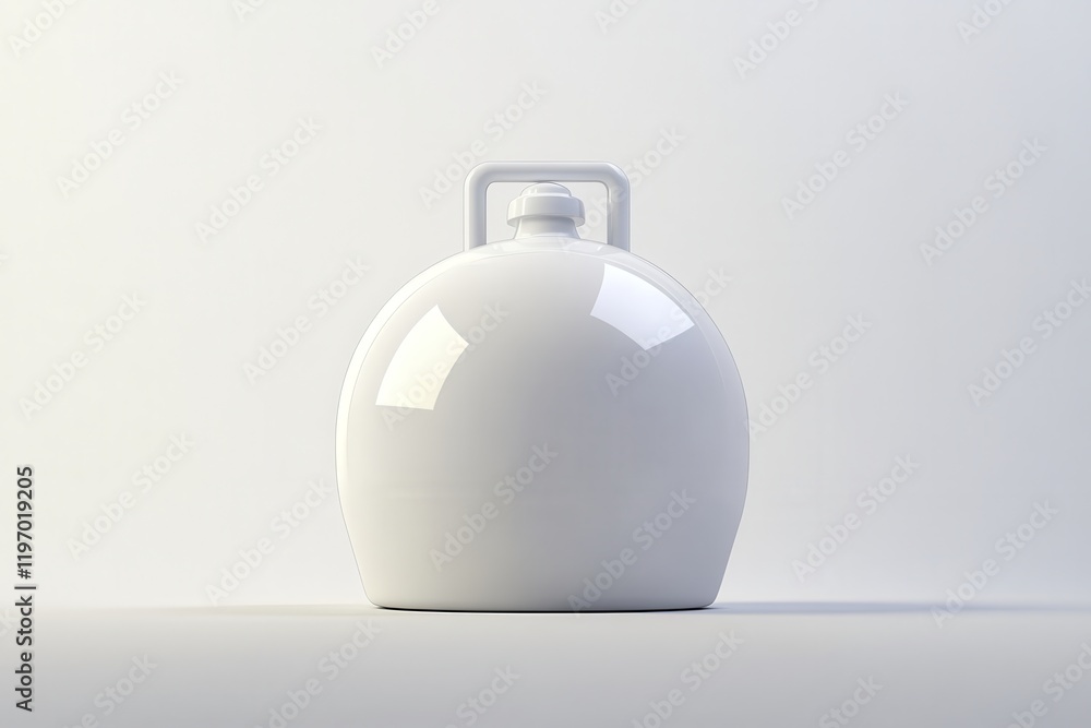 Innovative Biofuel Tank Design Rendered on Plain Background Innovative Biofuel Tank Design Rendered on Plain Background