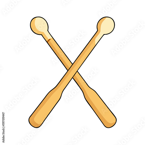 drumsticks vector icon, drumsticks vector illustration -simple illustration of drumsticks, perfect for drumsticks logos and icons and themed design 