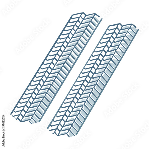 safari jeep tire tracks vector icon, safari jeep tire tracks vector illustration -simple illustration of safari jeep tire tracks, perfect for safari jeep tire tracks logos and icons and themed design 