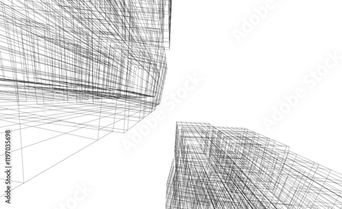 Architectural background 3d buildings