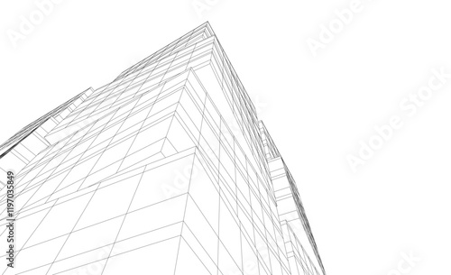 Architectural background 3d buildings