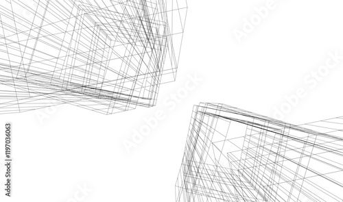 Architectural background 3d buildings