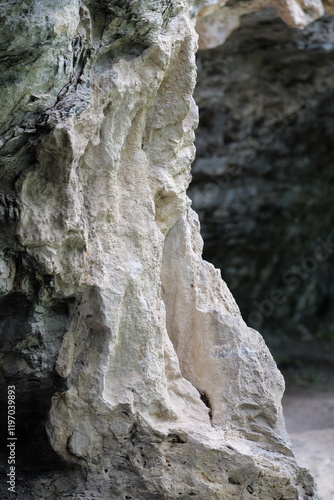 Fels Nahaufnahme entlang Wanderweg