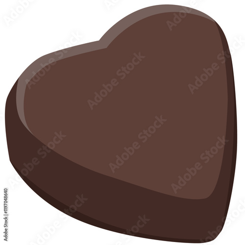 バレンタインデーで贈るハートのチョコレートのイラスト素材　ベクター