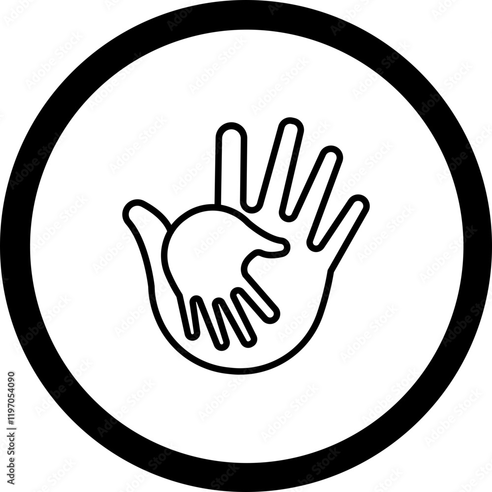 Fototapeta premium Hand Vector Icon Design