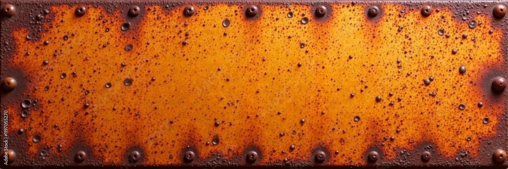 Weathered metal surface with vibrant orange-brown gradient of rust, metallic corrosion, patina Weathered metal surface with vibrant orange-brown gradient of rust, metallic corrosion, patina