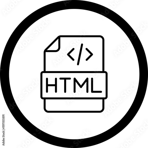 HTML Vector Icon Design