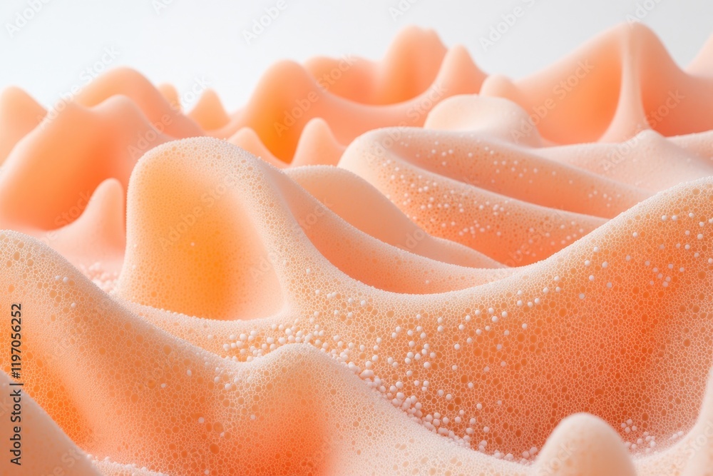 Vibrant Orange Slime With Foam Beads Showcases a Fun and Tactile Surface in a Minimalistic Setting Vibrant Orange Slime With Foam Beads Showcases a Fun and Tactile Surface in a Minimalistic Setting