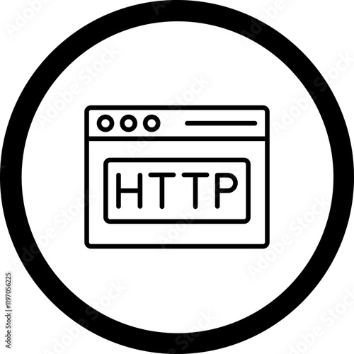 Http Vector Icon Design