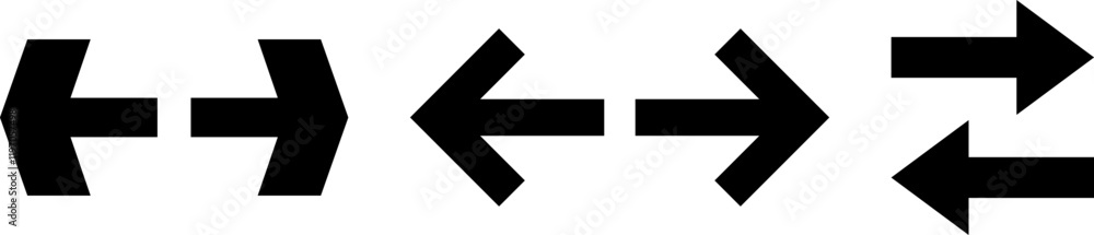 Arrows vector collection. Different black Arrows icons vector set. Abstract elements for business infographic, presentation, web, game, ui design. Arrows vector collection. Different black Arrows icons vector set. Abstract elements for business infographic, presentation, web, game, ui design.