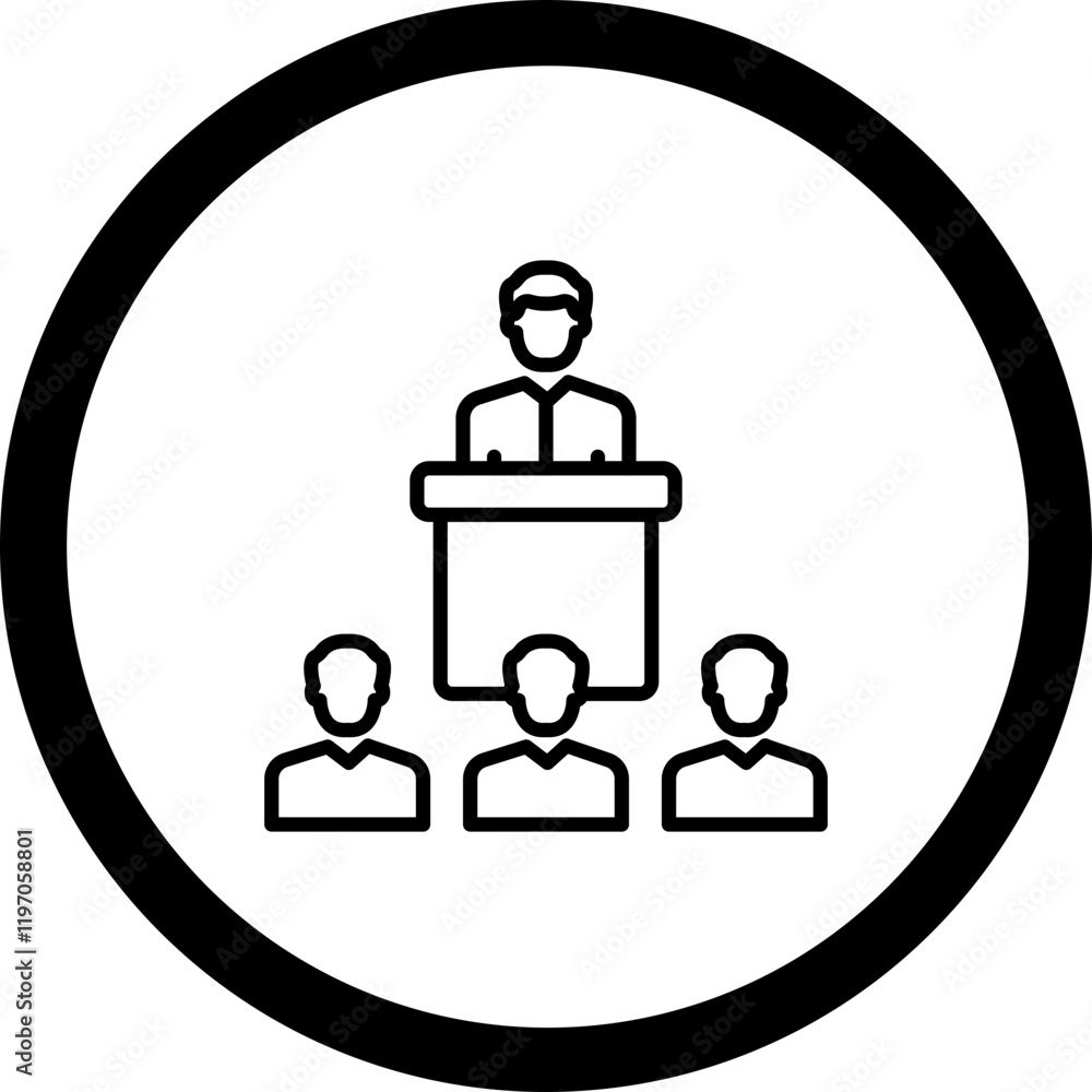 Teacher And Students Vector Icon Design Teacher And Students Vector Icon Design