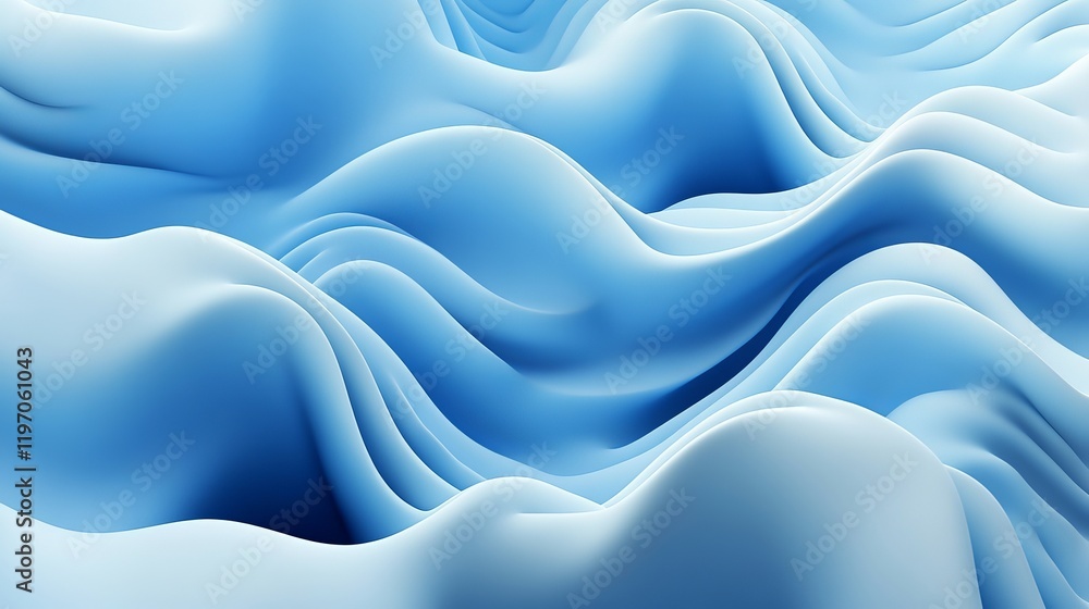 Obraz premium Abstract Blue Wave Background