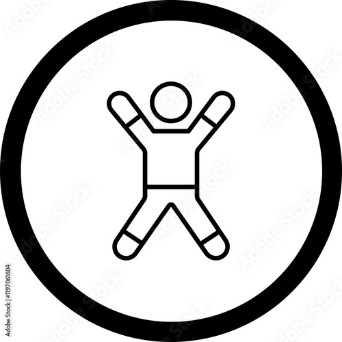 Aerobics Vector Icon Design