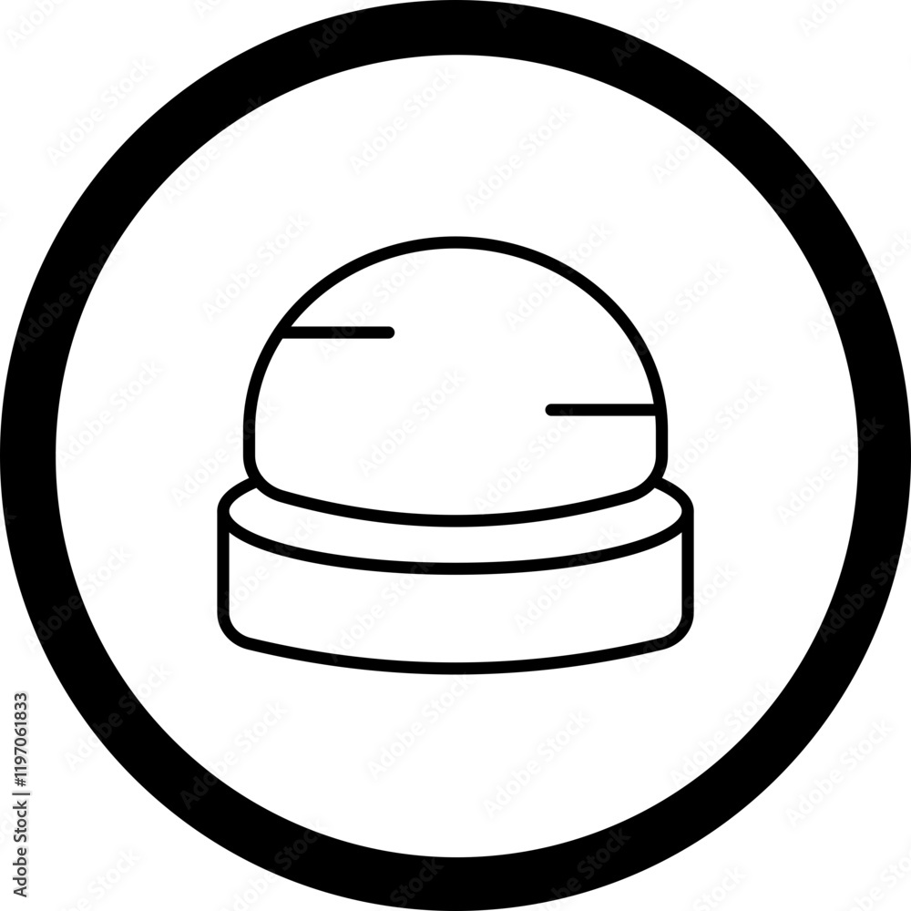 Fototapeta premium Bosu Ball Vector Icon Design