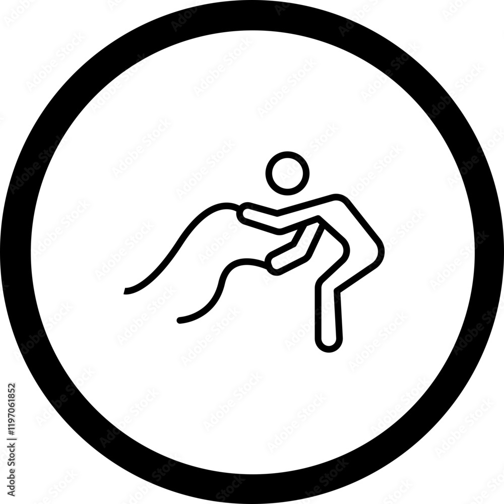 Battle Ropes Vector Icon Design Battle Ropes Vector Icon Design
