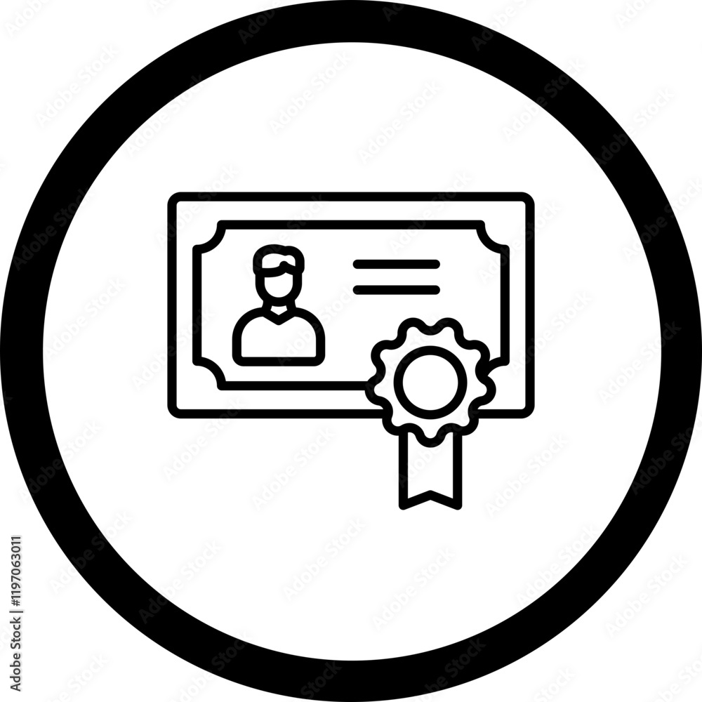 Certificate Vector Icon Design Certificate Vector Icon Design