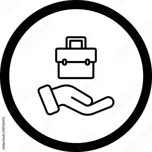 Job Offer Vector Icon Design