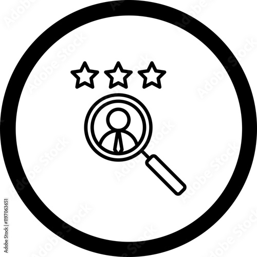 Talent Search Vector Icon Design
