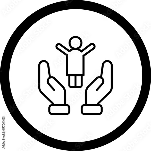 Childcare Vector Icon Design