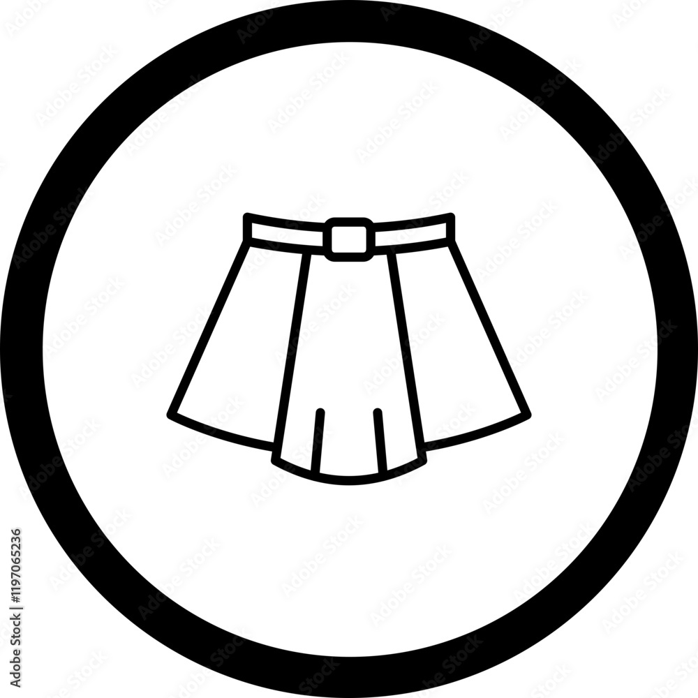 Skirt Vector Icon Design Skirt Vector Icon Design