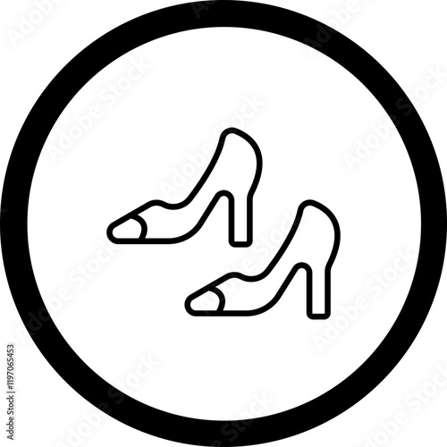 High Heels Vector Icon Design