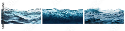 Wallpaper Mural PNG Dynamic ocean wave textures, element set on transparent background Torontodigital.ca