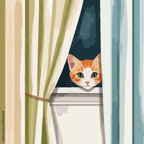 Curious Cat Peek