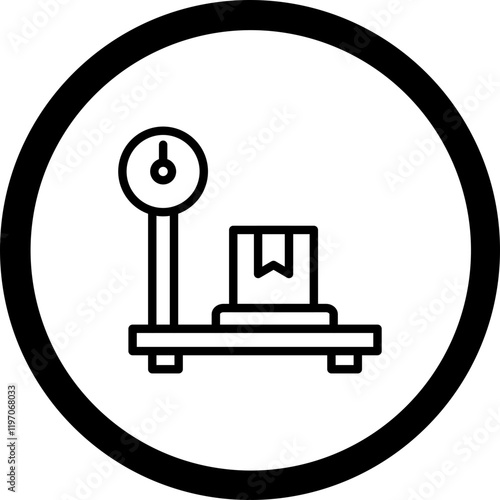 Weighing Vector Icon Design