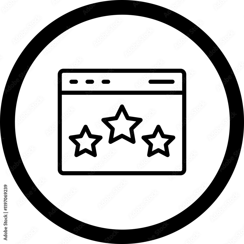 Rating Vector Icon Design