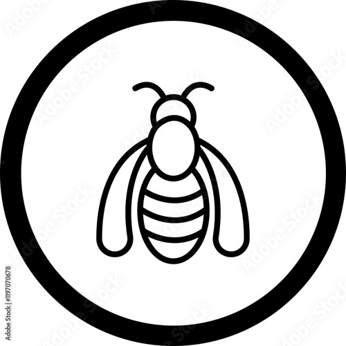 Wasp Vector Icon Design