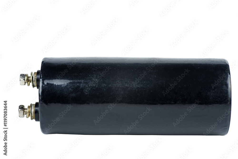 Fototapeta premium Rechargeable Battery Accumulator on a white background