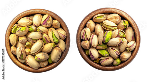 Wallpaper Mural Two bowls of nuts, one with more nuts than the other Torontodigital.ca